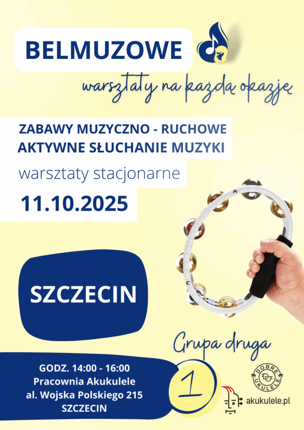 Zabawy muzyczno - ruchowe cz.1 - warsztaty stacjonarne dla nauczycieli (11.10.2025, SZCZECIN) grupa 2