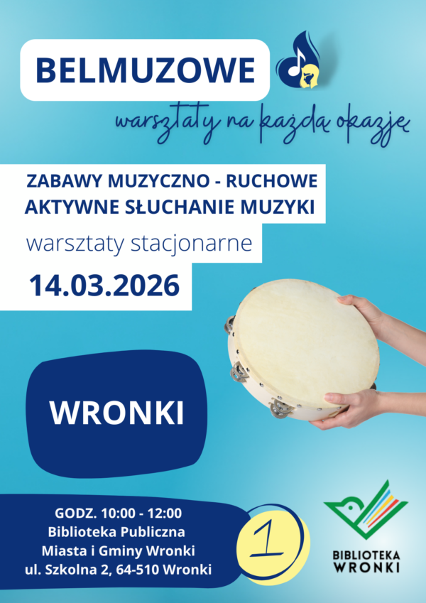 Zabawy muzyczno - ruchowe cz.1 - warsztaty stacjonarne dla nauczycieli (14.03.2026, WRONKI)